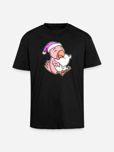 Chicken Tired Sleeping Sleeping Girl - Unisex Oversized Heavyweight T-shirt - black
