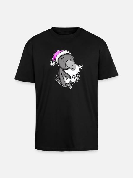 Crow Tired Sleeping Sleeping Girl - Unisex Oversized Heavyweight T-shirt - black
