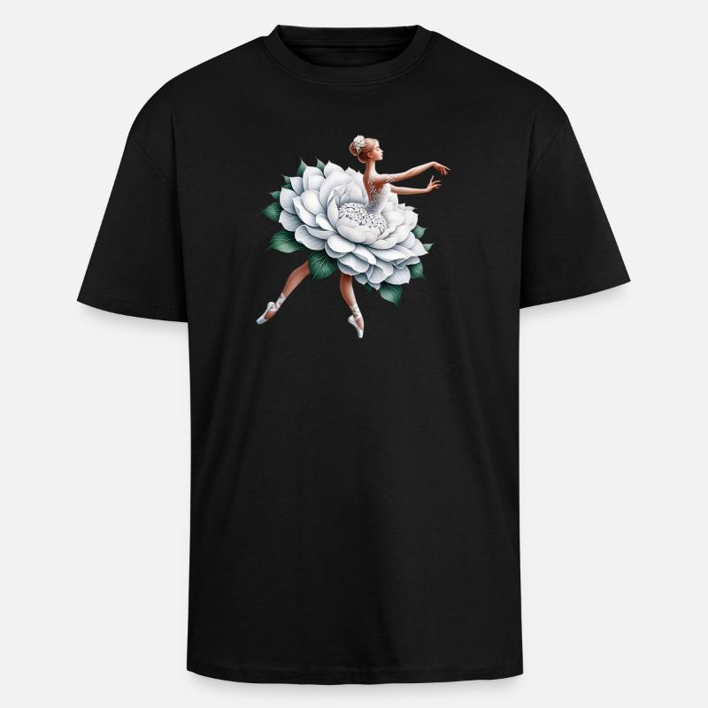Danseuse de ballet avec tutu - T-shirt unisexe oversize épais - noir