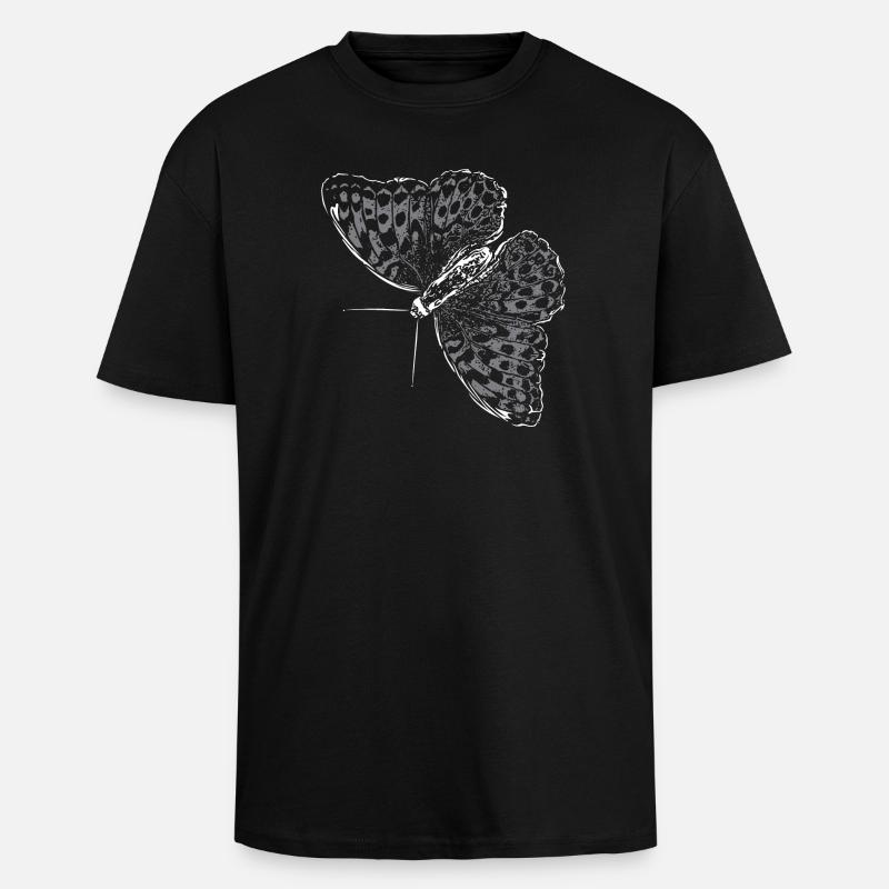 Aile de papillon Papillon Papillon - T-shirt unisexe oversize épais - noir