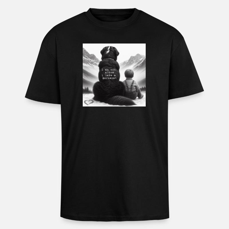 Berner Sennenhund - Oversized Heavyweight Unisex T-Shirt - Schwarz