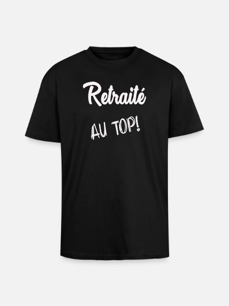 RETRAITE. BONNE RETRAITE. JOYEUSE RETRAITE - T-shirt unisexe oversize épais - noir
