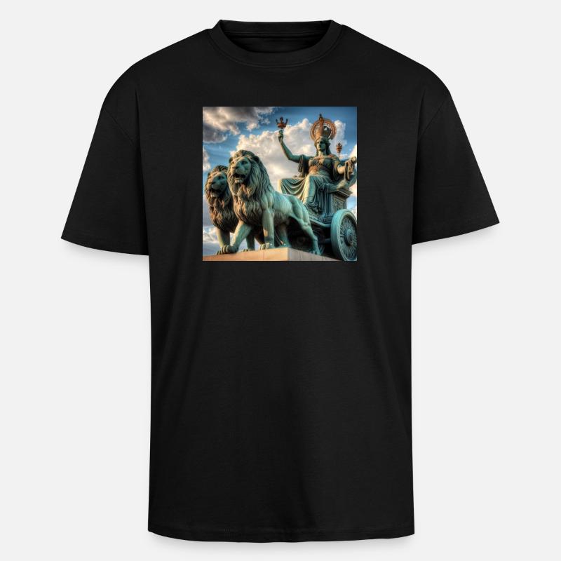 Göttin Kybele - Oversized Heavyweight Unisex T-Shirt - Schwarz