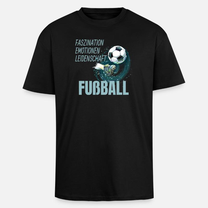 Faszination - Emotionen - Leidenschaft - Oversized Heavyweight Unisex T-Shirt - Schwarz