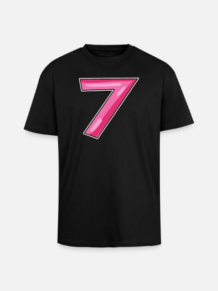 7 - T-shirt unisexe oversize épais - noir