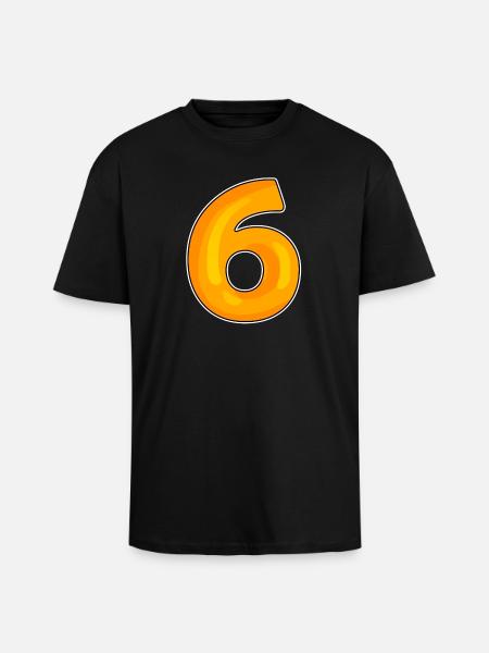 Six Numéro 6 Numéro - T-shirt unisexe oversize épais - noir