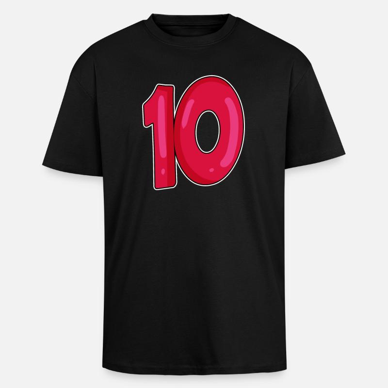 10 - Unisex Oversized Heavyweight T-shirt - black