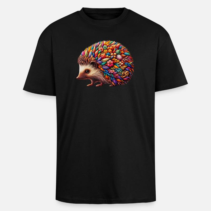 Igel - Oversized Heavyweight Unisex T-Shirt - Schwarz