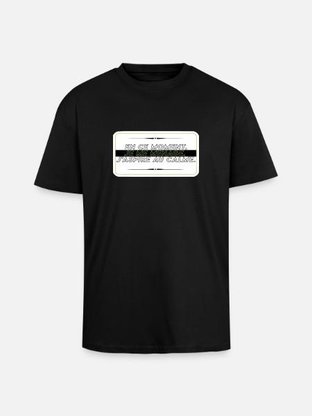 I take it easy - Unisex Oversized Heavyweight T-shirt - black