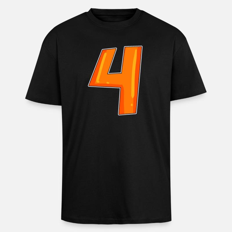 4 - T-shirt unisexe oversize épais - noir