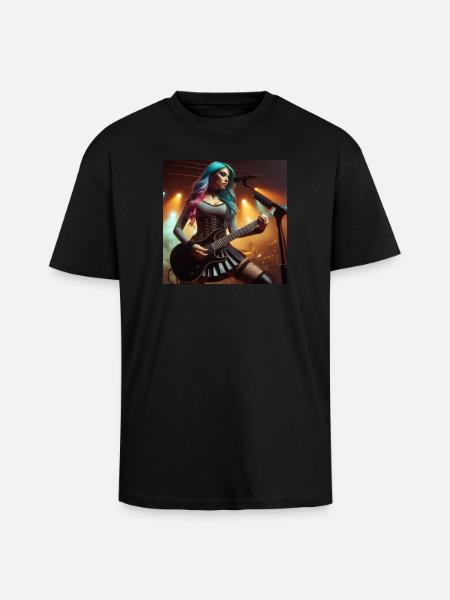 Women's Heavy Metal - Unisex Oversized Heavyweight T-shirt - black