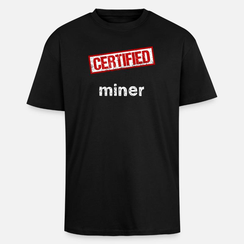 Mineur - T-shirt unisexe oversize épais - noir