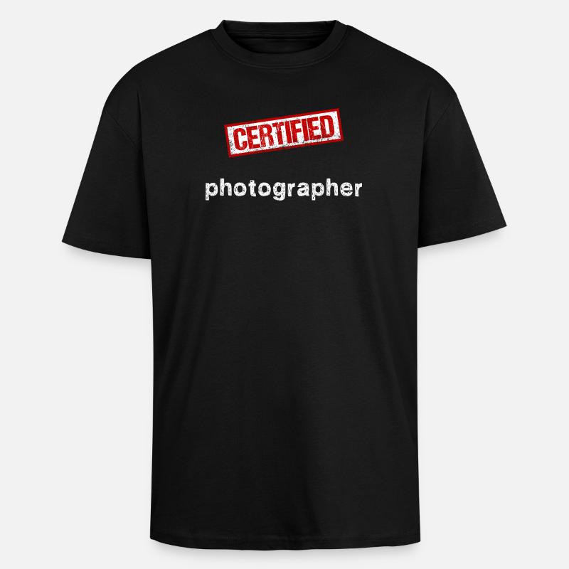 Photograph - Oversized Heavyweight Unisex T-Shirt - Schwarz