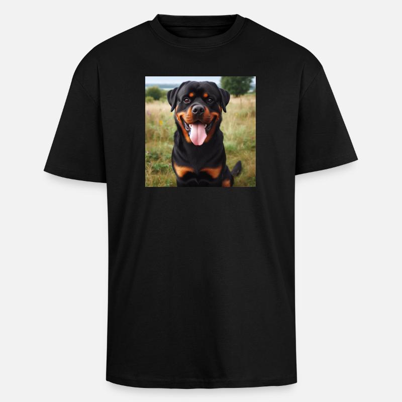 Rottweiler - Oversized Heavyweight Unisex T-Shirt - Schwarz