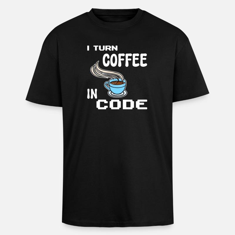 Développeur Computergeek Programmeur d’instructions - T-shirt unisexe oversize épais - noir