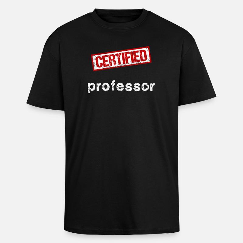 Professor - Oversized Heavyweight Unisex T-Shirt - Schwarz