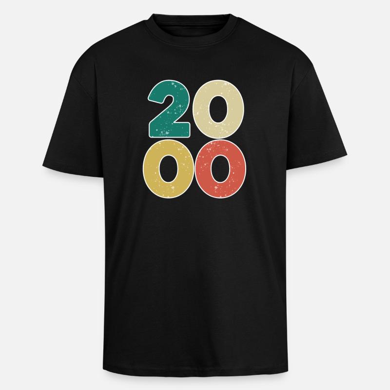 2000 - Year 2000 - Year 2000 - Unisex Oversized Heavyweight T-shirt - black