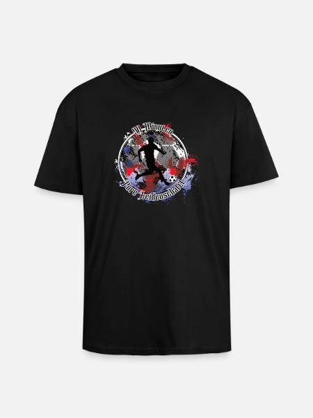 Footballers from Munich – pure passion - Unisex Oversized Heavyweight T-shirt - black