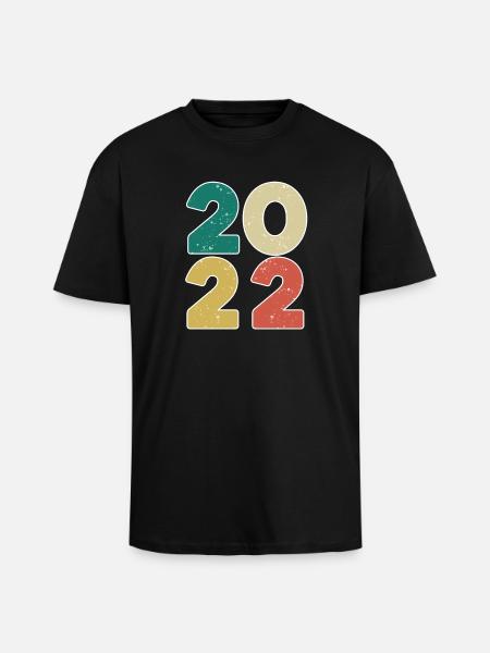 2022 - Year 2022 - Year 2022 - Unisex Oversized Heavyweight T-shirt - black