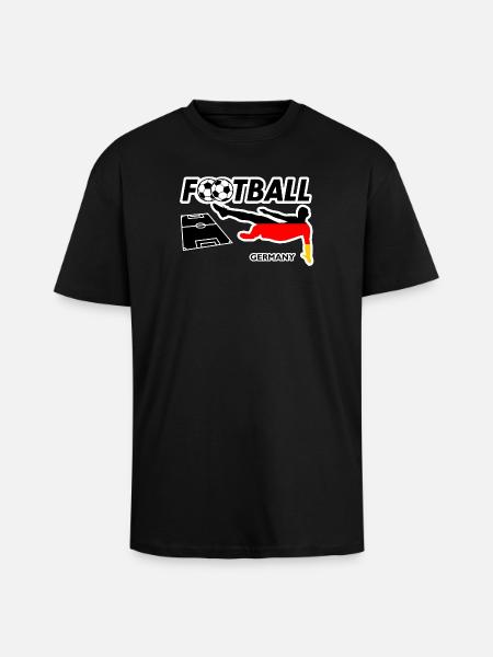 Football Fever Germany - Unisex Oversized Heavyweight T-shirt - black