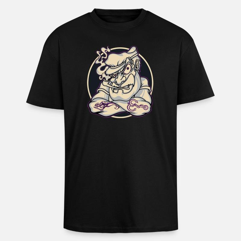 Capitan - Oversized Heavyweight Unisex T-Shirt - Schwarz
