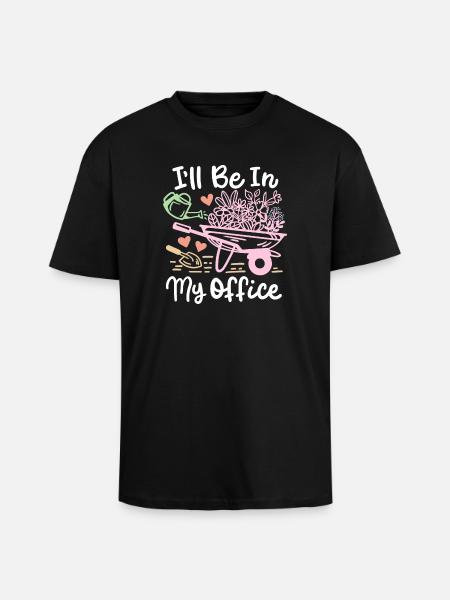 Garten Gartenarbeit - Oversized Heavyweight Unisex T-Shirt - Schwarz