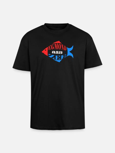 Egmond aan zee - Unisex Oversized Heavyweight T-shirt - black
