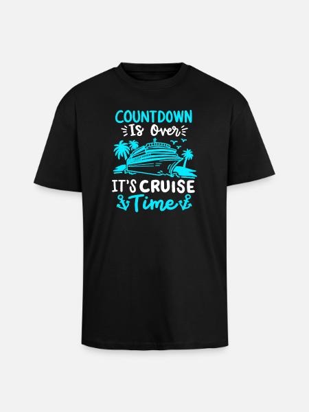 Kreuzfahrt Urlaub Schiffreise - Oversized Heavyweight Unisex T-Shirt - Schwarz