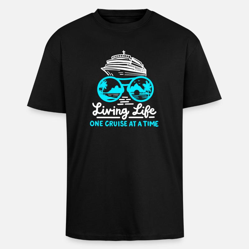 Kreuzfahrtschiff Kreuzfahrt - Oversized Heavyweight Unisex T-Shirt - Schwarz