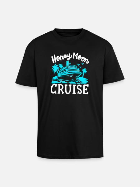 Flitterwochen Kreuzfahrt Urlaub - Oversized Heavyweight Unisex T-Shirt - Schwarz