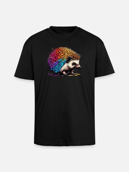 Igel - Oversized Heavyweight Unisex T-Shirt - Schwarz