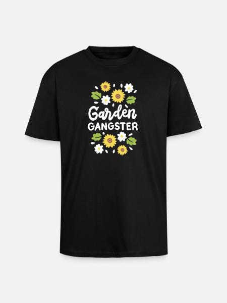 Garten Gartenarbeit - Oversized Heavyweight Unisex T-Shirt - Schwarz