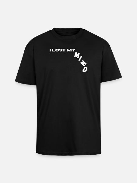 I Lost My Mind - Oversized Heavyweight Unisex T-Shirt - Schwarz