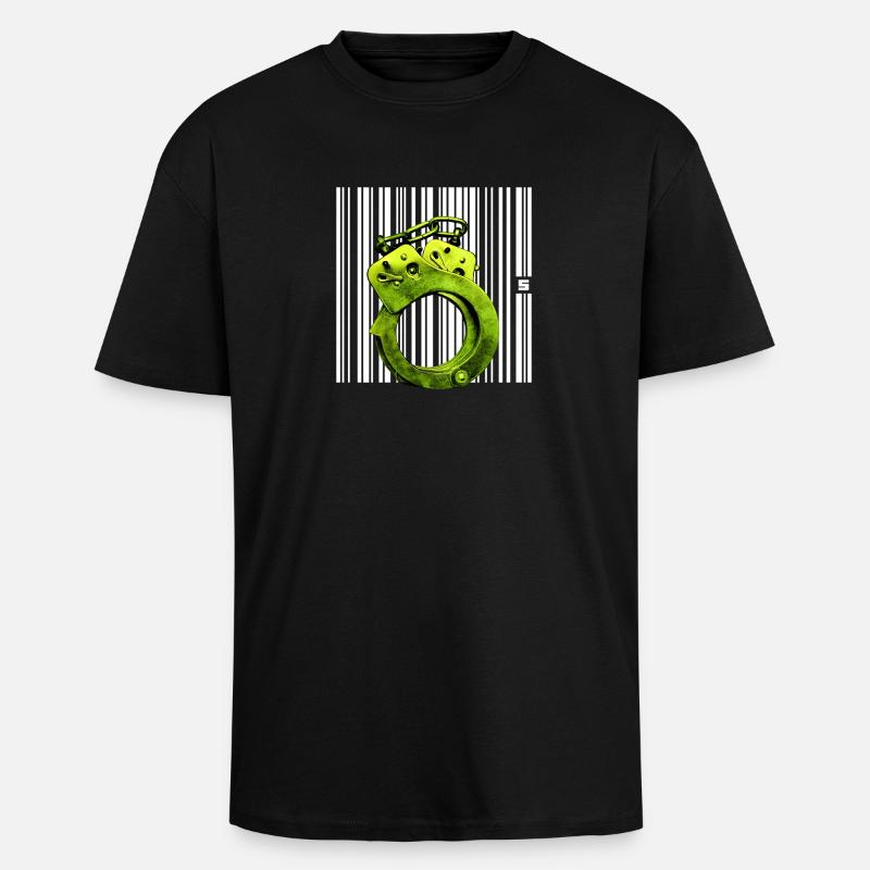 SPOT - STATUS - Oversized Heavyweight Unisex T-Shirt - Schwarz