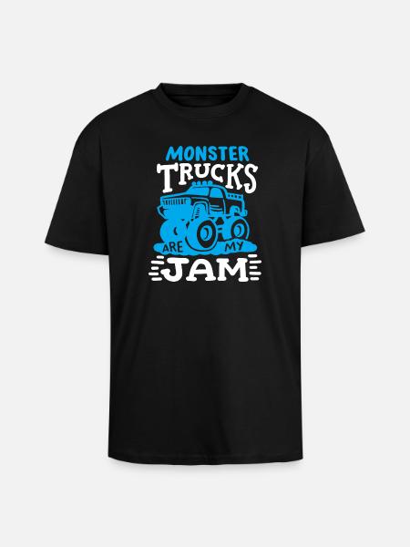 Monstertruck Truck - Oversized Heavyweight Unisex T-Shirt - Schwarz