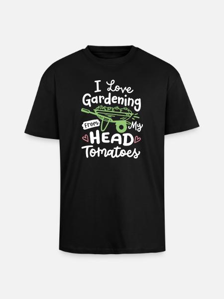 Gartenarbeit Gärtner - Oversized Heavyweight Unisex T-Shirt - Schwarz