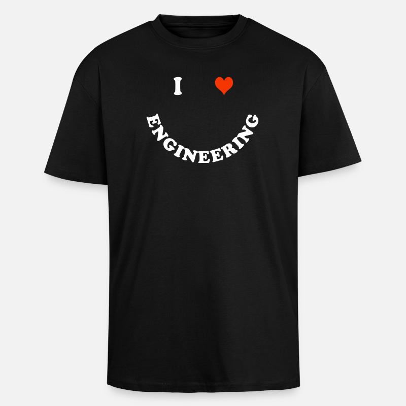 Engineer - Unisex Oversized Heavyweight T-shirt - black