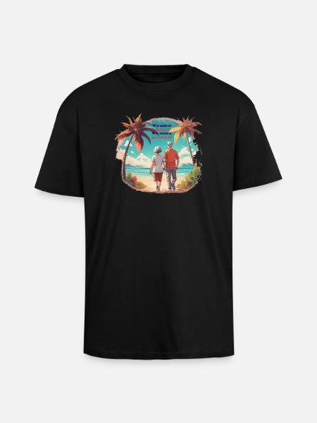 We are retired - Unisex Oversized Heavyweight T-shirt - black