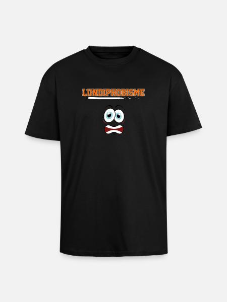 Lundiphobisme - T-shirt unisexe oversize épais - noir