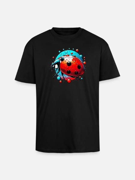 Ladybug - Unisex Oversized Heavyweight T-shirt - black