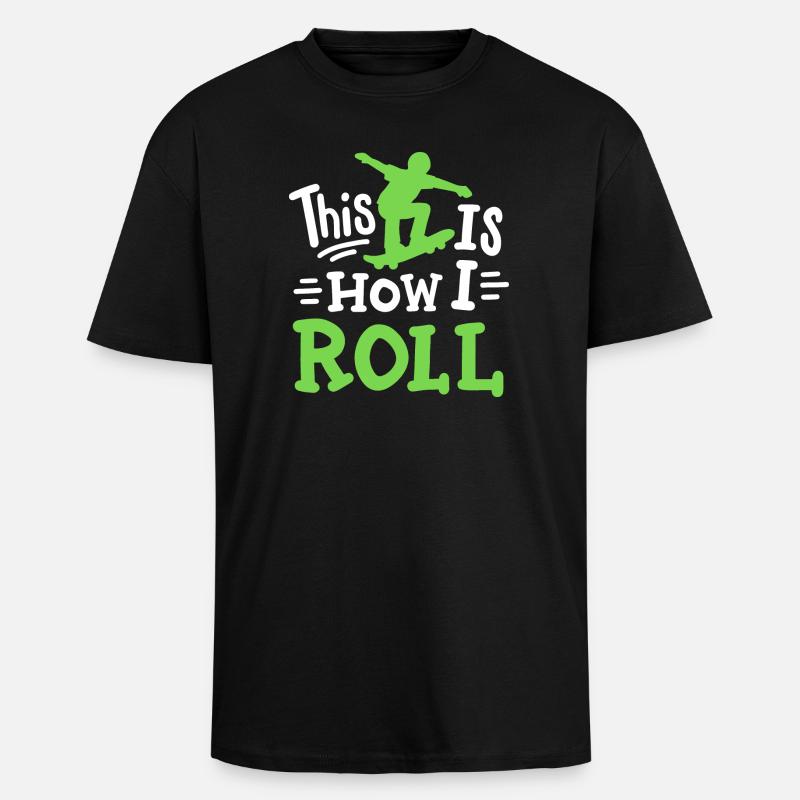 Skateboarding Skateboard Skateboarder - Oversized Heavyweight Unisex T-Shirt - Schwarz