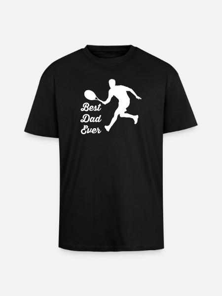 Tennis - Unisex Oversized Heavyweight T-shirt - black