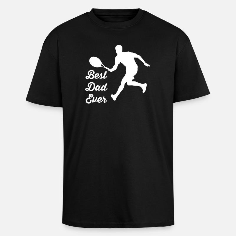 Tennis - Oversized Heavyweight Unisex T-Shirt - Schwarz