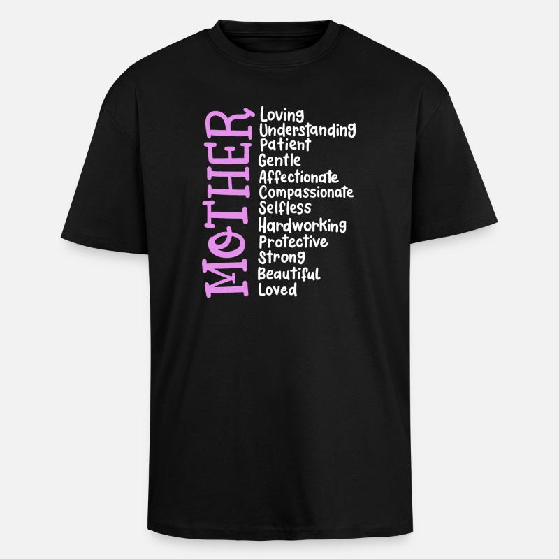 Mutter Muttertag - Oversized Heavyweight Unisex T-Shirt - Schwarz