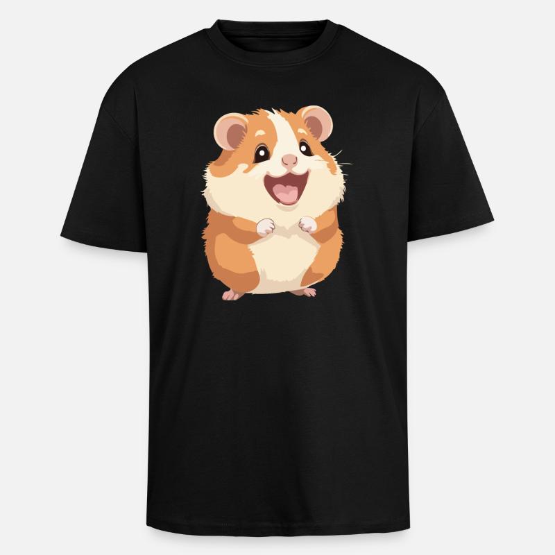 Hamster - Unisex Oversized Heavyweight T-shirt - black