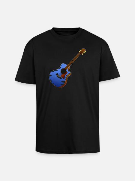 Guitar musician - Unisex Oversized Heavyweight T-shirt - black