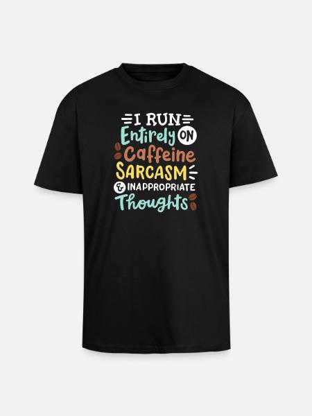 Sarkasmus lustig sarkastisch - Oversized Heavyweight Unisex T-Shirt - Schwarz
