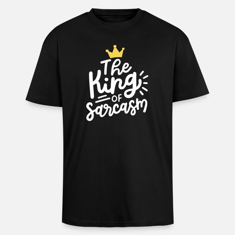 Sarkasmus sarkastisch - Oversized Heavyweight Unisex T-Shirt - Schwarz