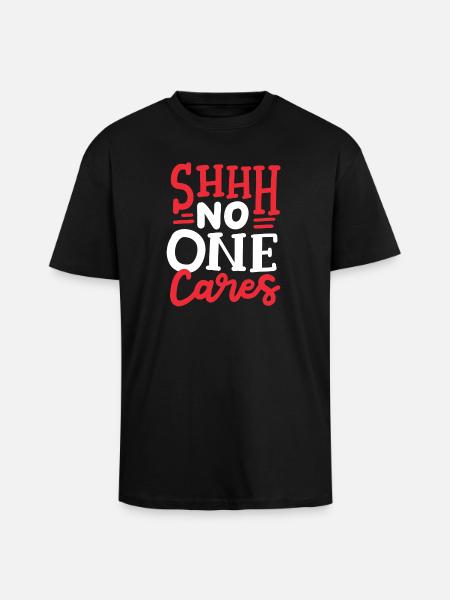 sarkastischer Humor Sarkasmus - Oversized Heavyweight Unisex T-Shirt - Schwarz