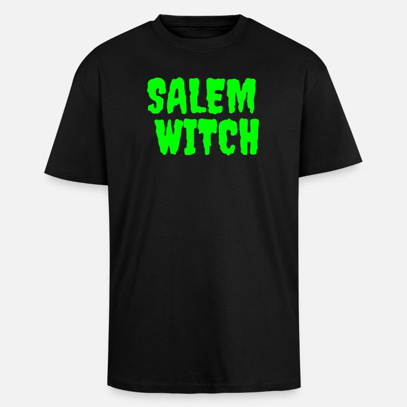 SalemWitch Halloween Design - Oversized Heavyweight Unisex T-Shirt - Schwarz
